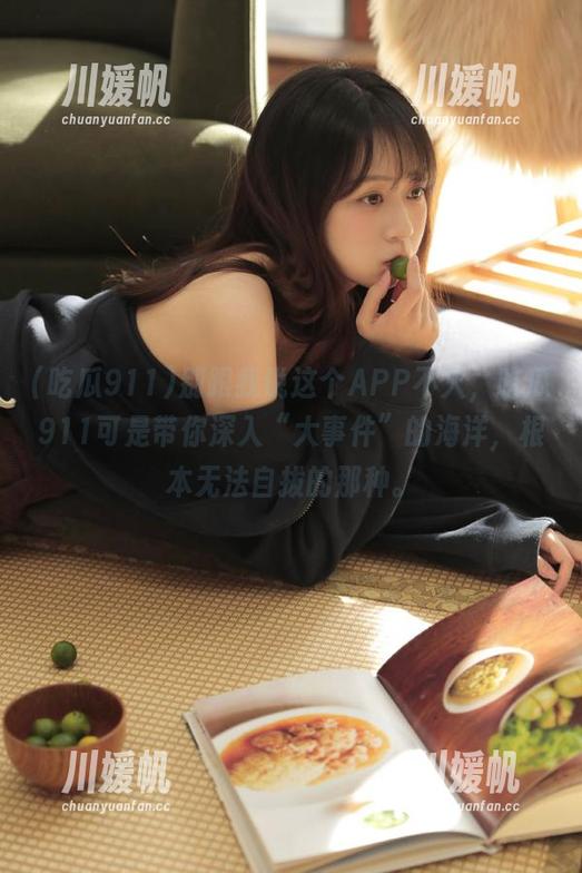 别跟我说这个APP不火，吃瓜911可是带你深入“大事件”的海洋，根本无法自拔的那种。